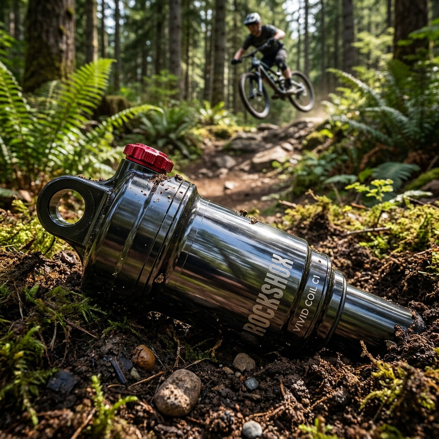 Rockshox Eyelet Dämpfer Body Assy Vivid Coil C1 2025+ Trunnion. Hochleistungs-Mountainbike Federungskomponente für maximale Kontrolle.