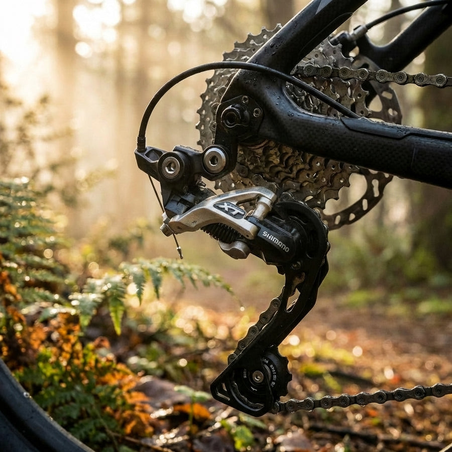 Shimano Deore XT RD-M781 Schaltwerk 10-fach mit langem Käfig für MTB und Trekking Fahrräder in Schwarz.