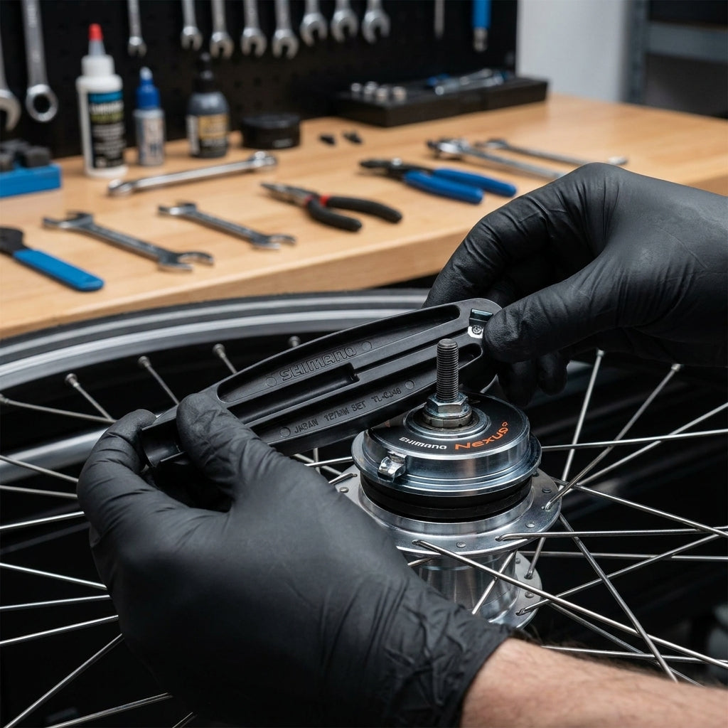SHIMANO TL-CJ40 Kabeleinstellehre NEXUS: Präzises Werkzeug für Nabenschaltungen. Montagehilfe für Fahrradwerkstatt und Heimwerker.