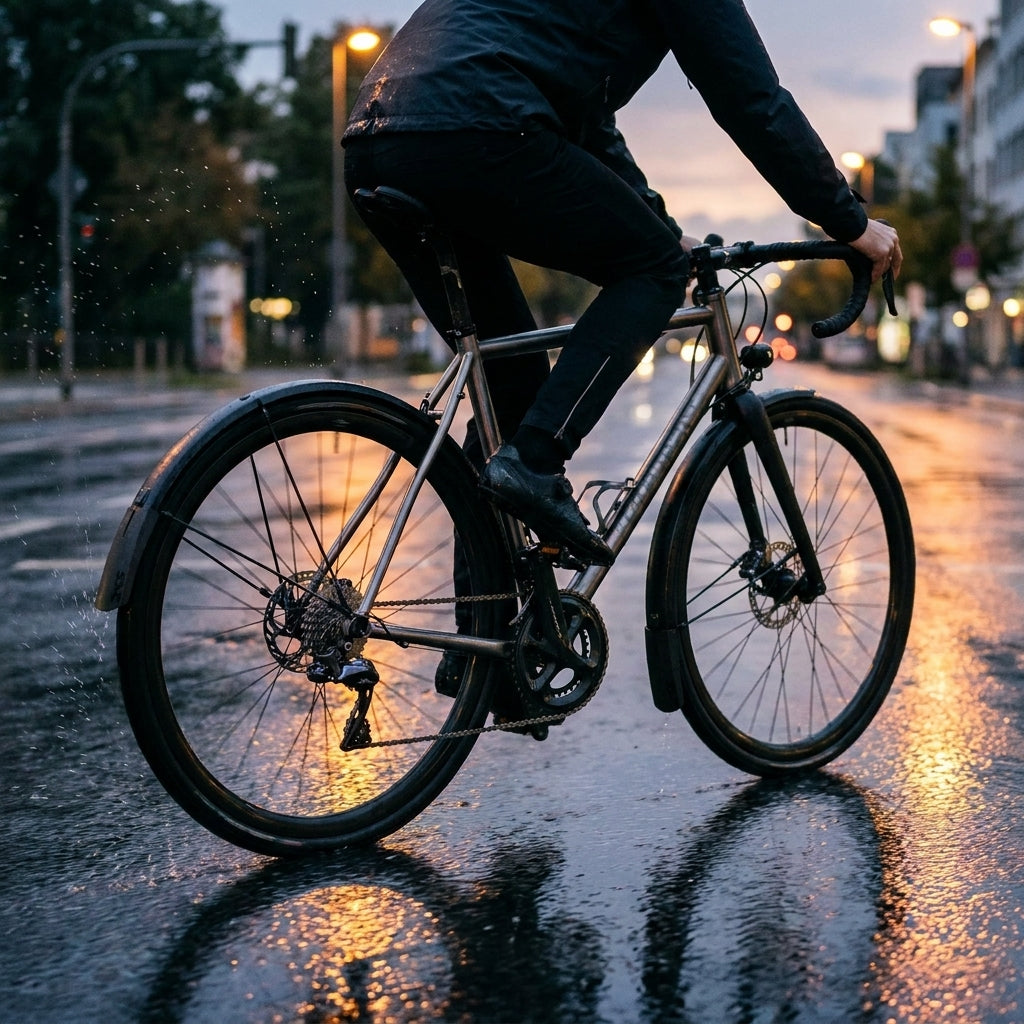 SKS Bluemels Style Schutzblech-Set für 27 am Fahrrad im Regen, Schutz vor Spritzwasser auf nasser Straße.