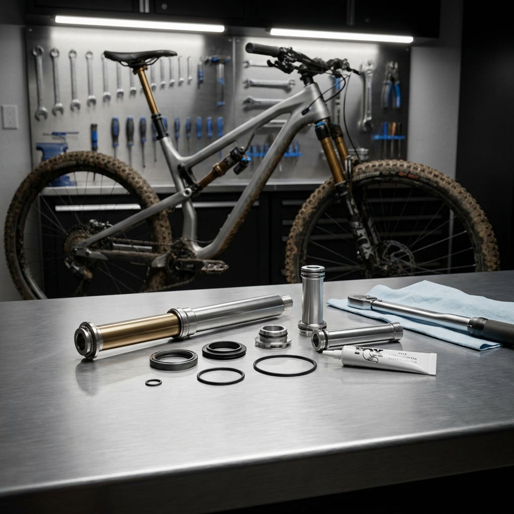 FOX Service Set Upper Post Assy für Transfer Sattelstütze. Original Ersatzteil für Dropper Post Wartung und Performance. Fahrradteile.