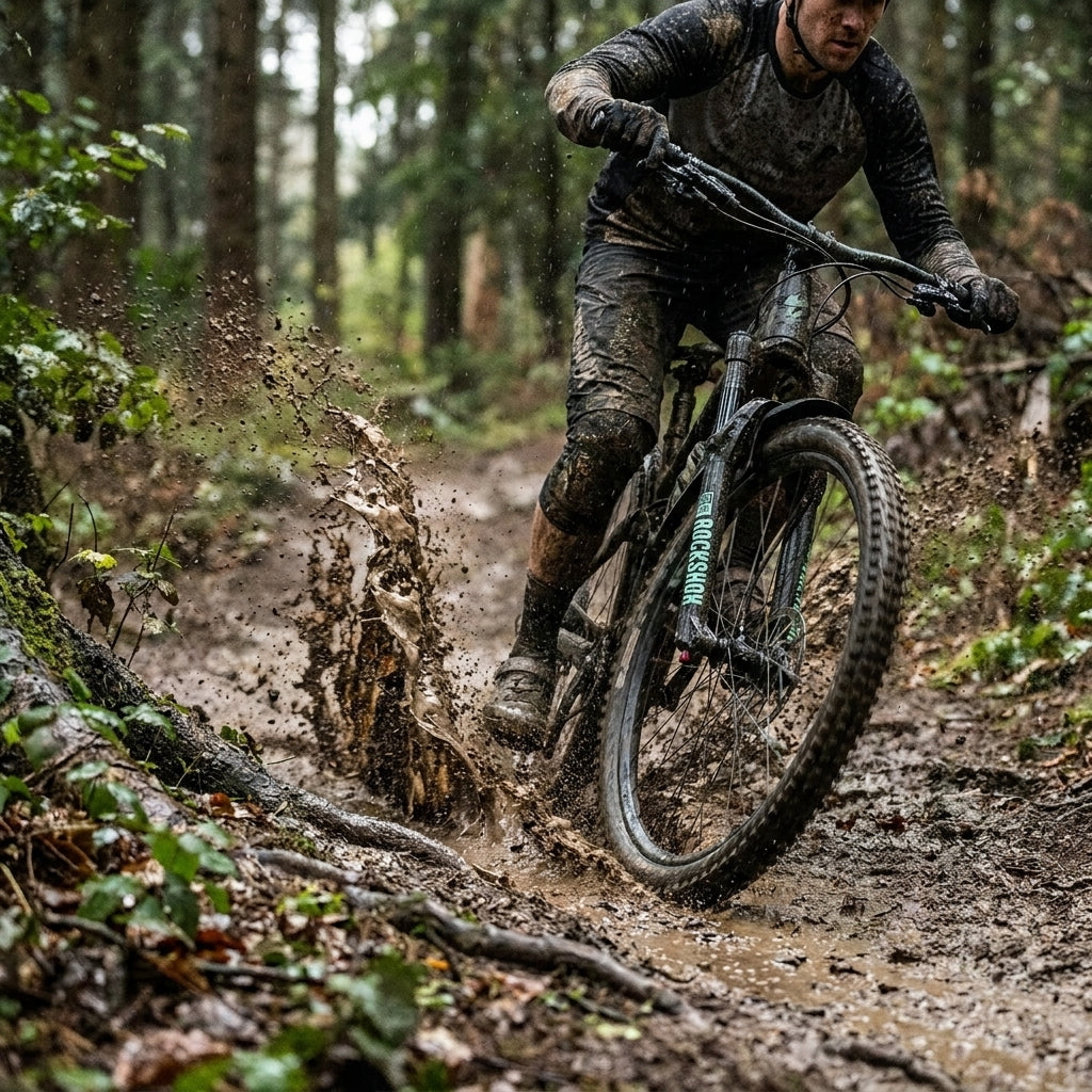 Rockshox VR-Steckblech Fender schwarz für Mountainbikes (26-29 Zoll). Effektiver Schlammschutz für deine Abenteuer auf dem Trail.