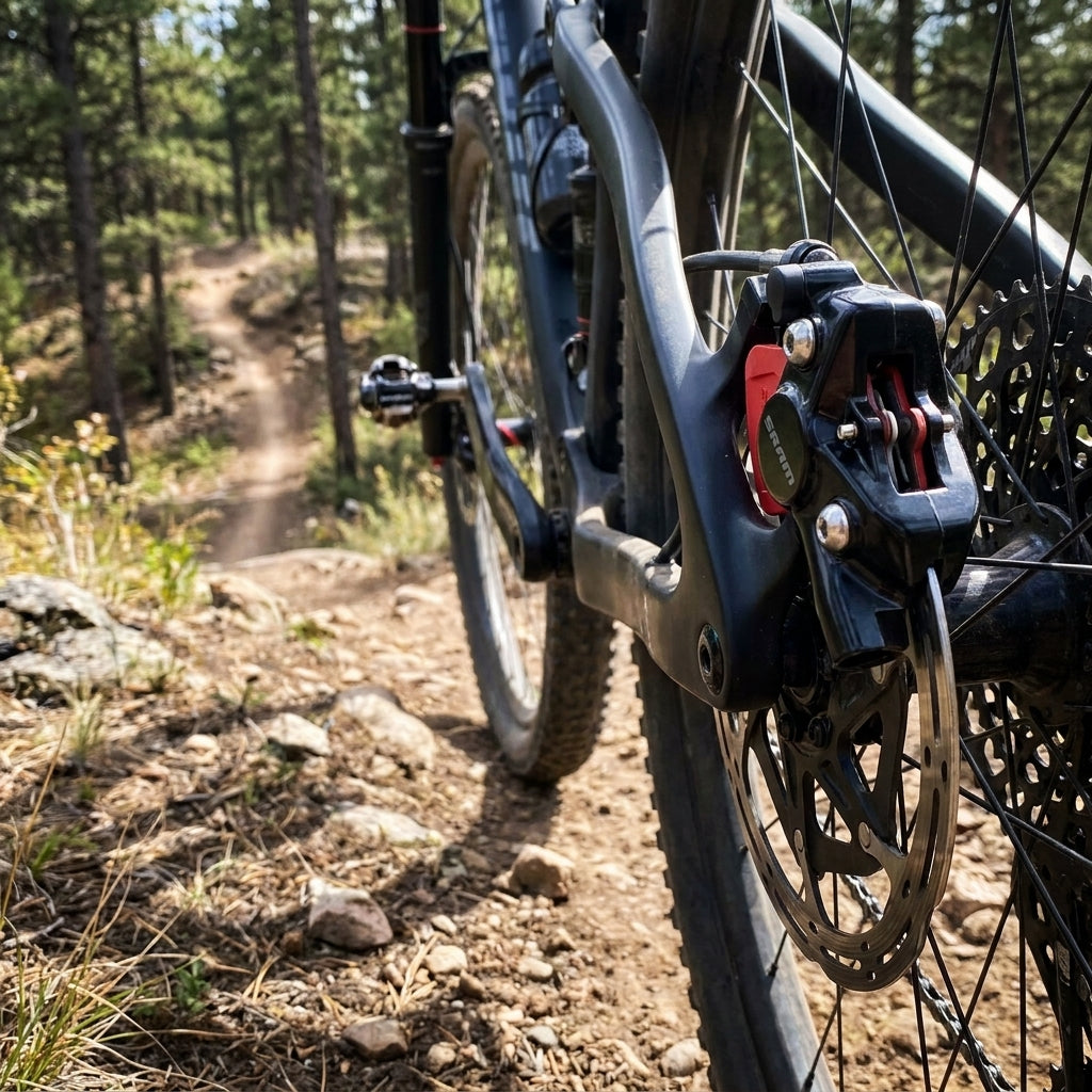 SRAM Level Stealth 2-Kolben Bremssattel schwarz für präzise MTB Scheibenbremsen. Perfekt für Cross-Country und Trail Performance.