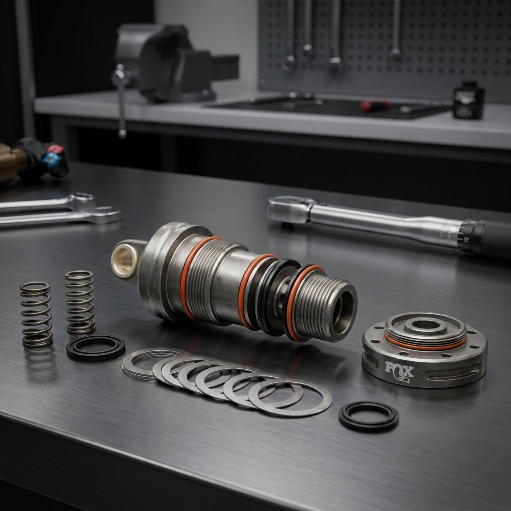 FOX Service Set Valving Assy für DHX2/FX2 Dämpfer. Präzise Dämpfungs-Performance und Fahrwerks-Wiederherstellung.