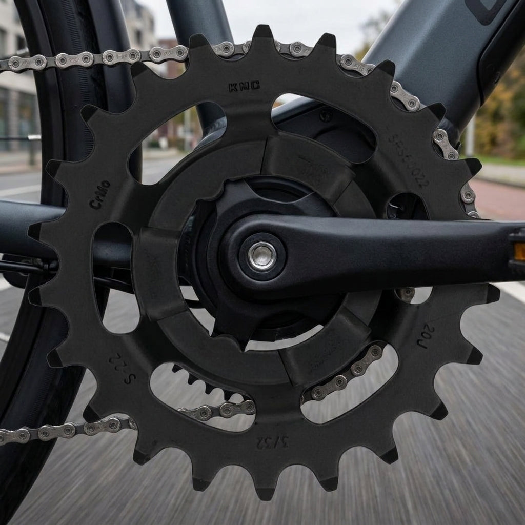 KMC E-Bike Ritzel 22z schwarz, langlebiges Antriebsritzel für E-Bikes.
