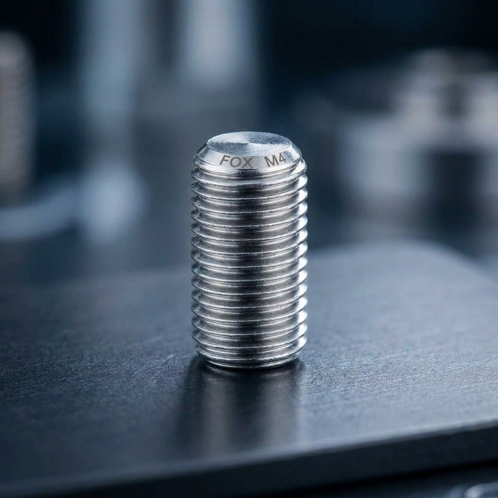 FOX Fastener M4 Madenschraube Edelstahl. Präzise, rostfrei. Für sichere Fixierungen in Fahrrad und Feinmechanik.