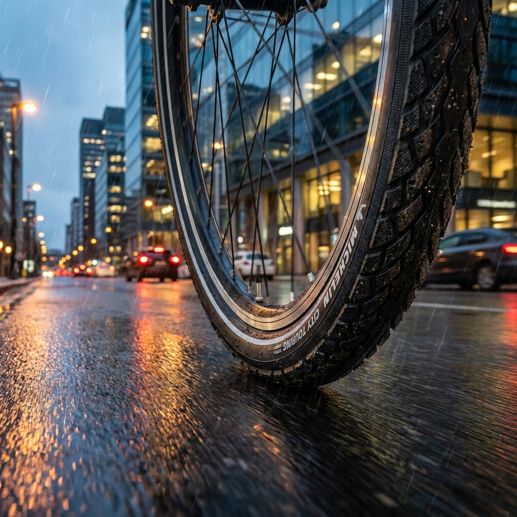 Michelin Faltreifen City Touring 50-622 Schwarz für City- & E-Bikes. Pannenschutz, Grip, Sicherheit im Stadtverkehr.