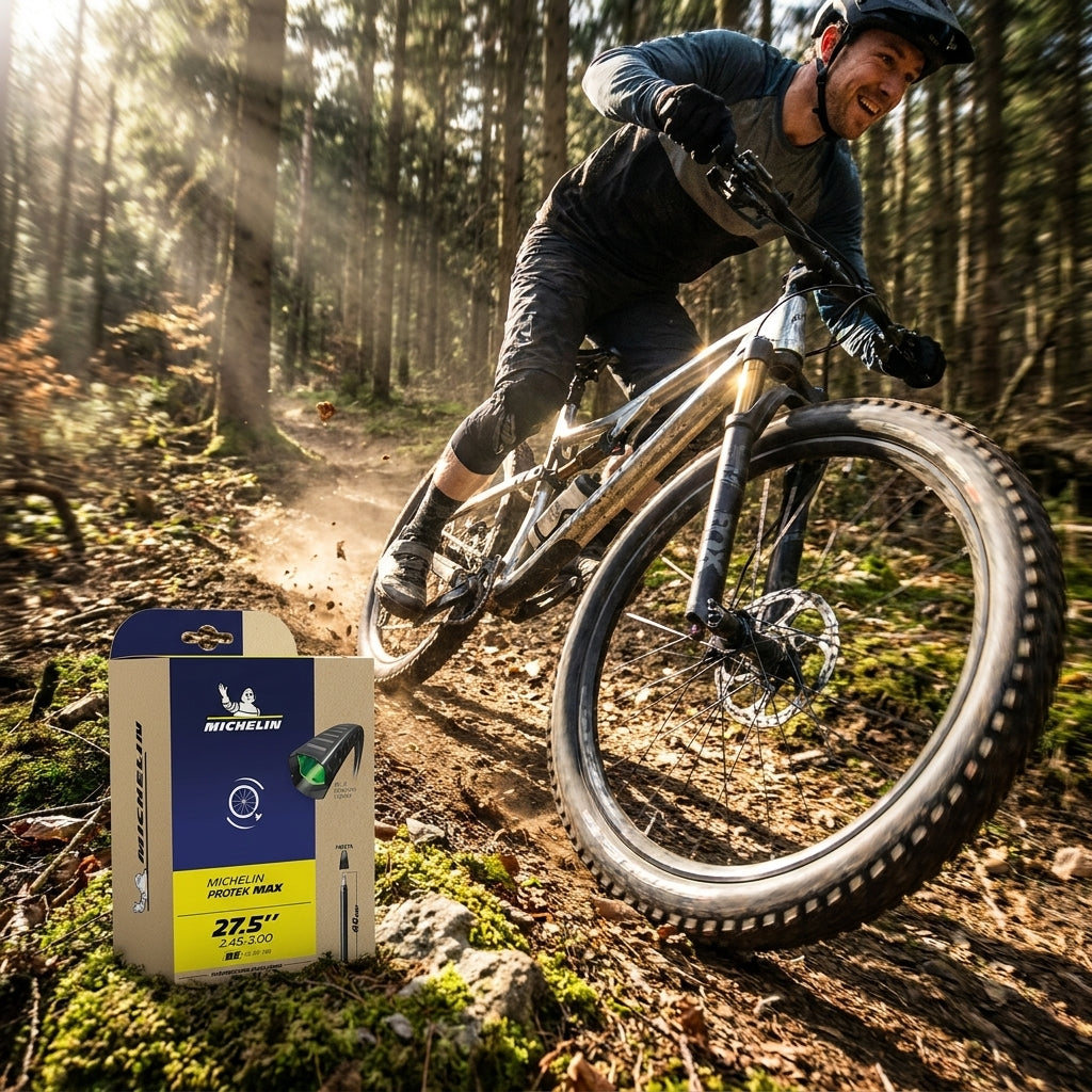 Michelin Schlauch B6 Protek Max 27.5 Zoll. Pannensicher für Mountainbikes & E-Bikes. Maximale Zuverlässigkeit.