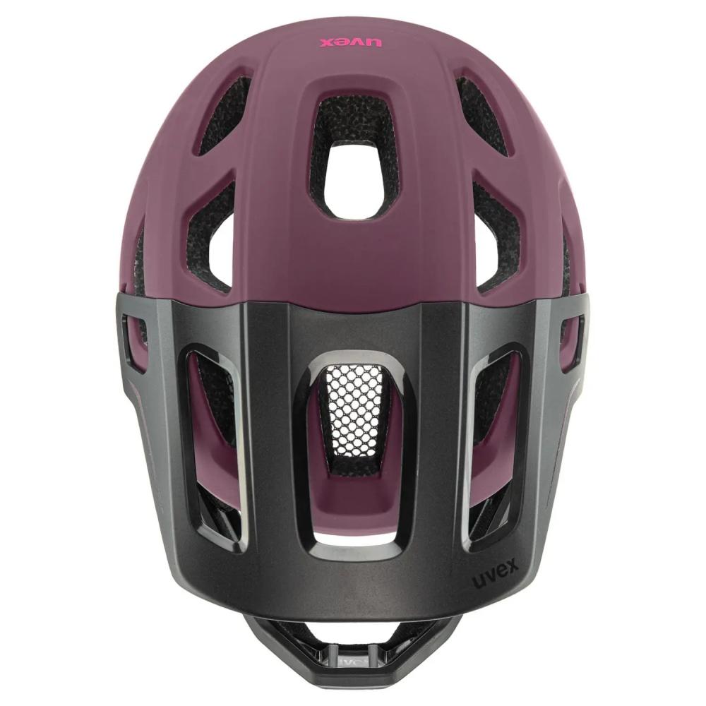 UVEX react jr. Fullface Kinder MTB Fahrradhelm cranberry matt 52-56 Zentimeter Inmould Konstruktion abnehmbarer Kinnbügel Monomatic Verschluss Trail Downhill Helm