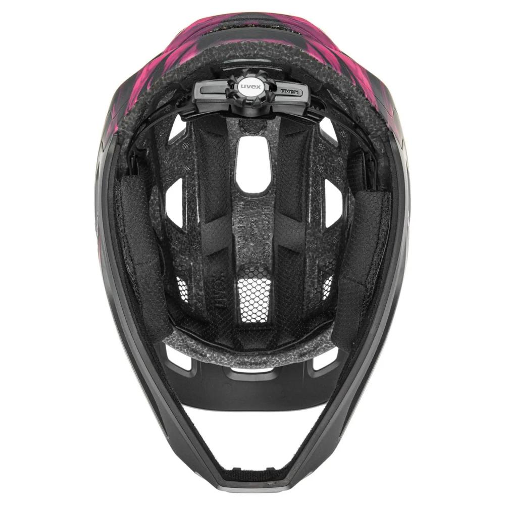 UVEX react jr. Fullface Kinder MTB Fahrradhelm cranberry matt 52-56 Zentimeter Inmould Konstruktion abnehmbarer Kinnbügel Monomatic Verschluss Trail Downhill Helm