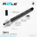 Radoxx Trailer AxXle TA011 Steckachse M12x1,75 192-198mm TÜV-geprüft für Kinderanhänger - Made in Germany