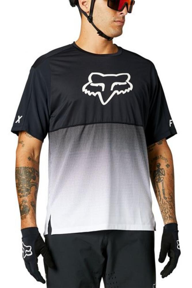 FOX FLEXAIR SS Jersey black white Größe XL