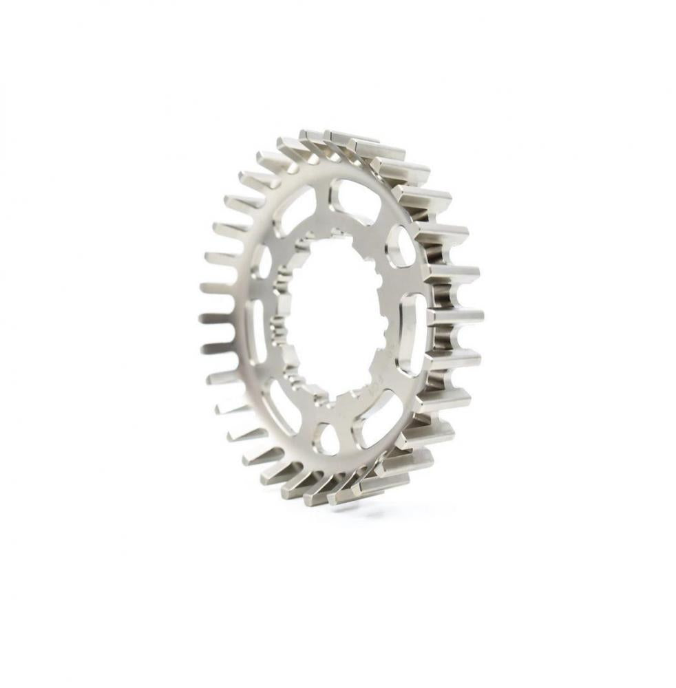 Veer Split Belt Pro Hintere Riemenscheibe, HG Freilaufkörper, 9-Spline, 30 Z., silver