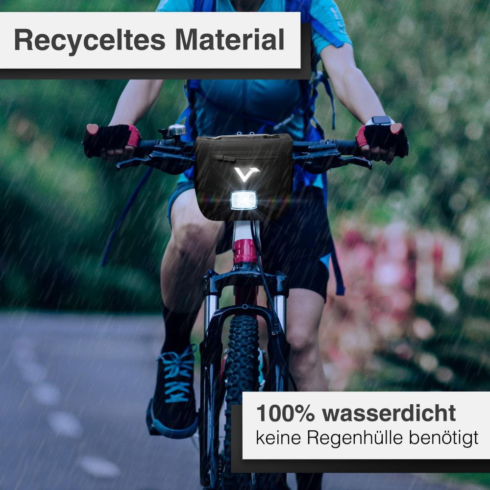 Valkental Lenkertasche Robuste Front Pack schwarz