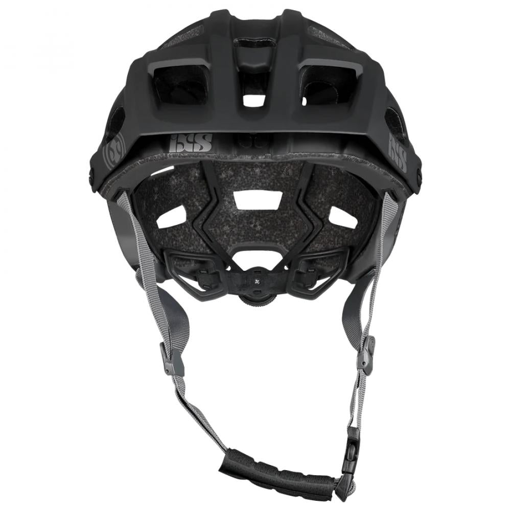 IXS Trail EVO All-Mountain Helm XL/X schwarz, sichere Passform, Rückansicht