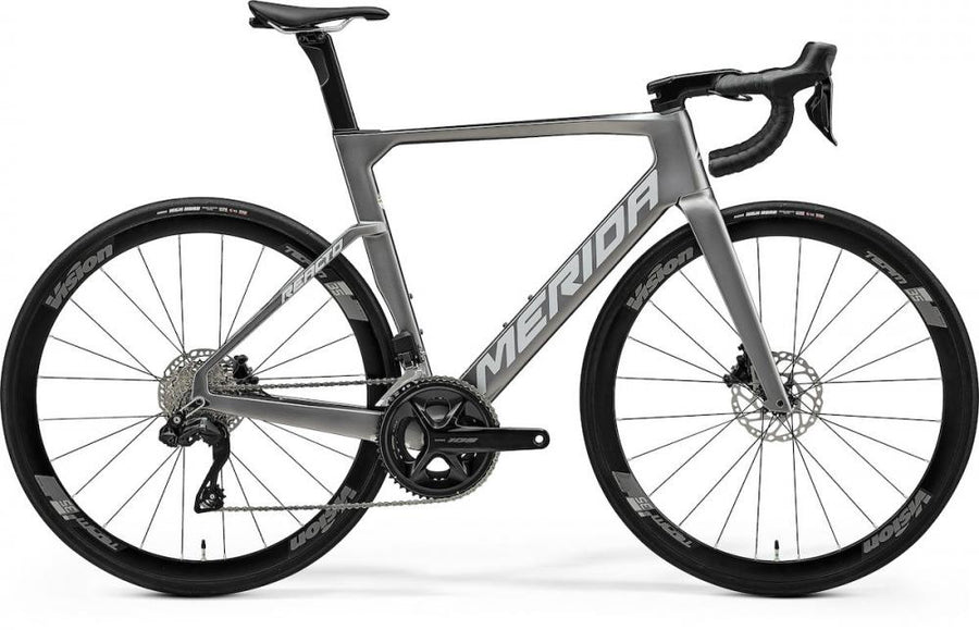 Merida REACTO 5000 IV1 gunmetal grey(silver) M - aerodynamisches Carbon-Rennrad für maximale Geschwindigkeit