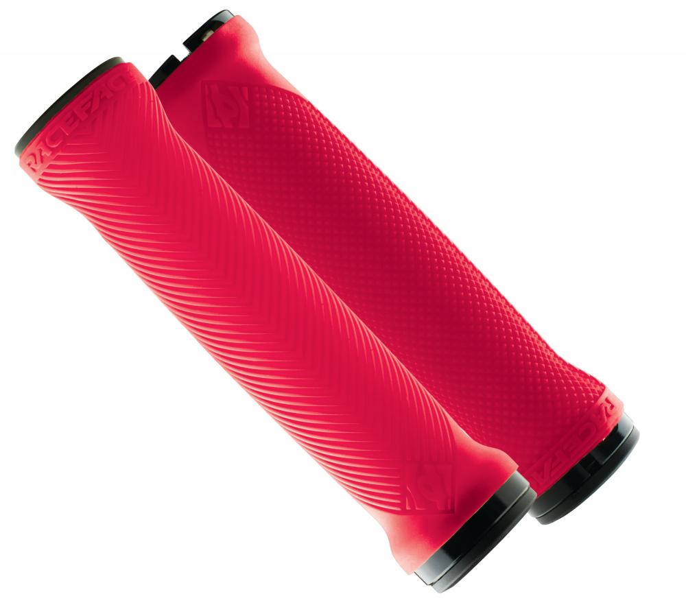 Race Face Love Handle Lock-On Griff, 28-33mm, rot - maximaler Grip und Kontrolle