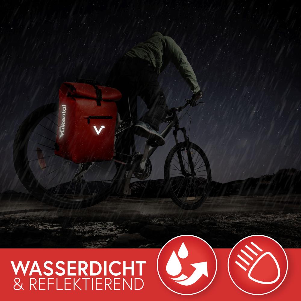 Valkental Rucksack ValkOne 3in1 Fahrradtasche rot