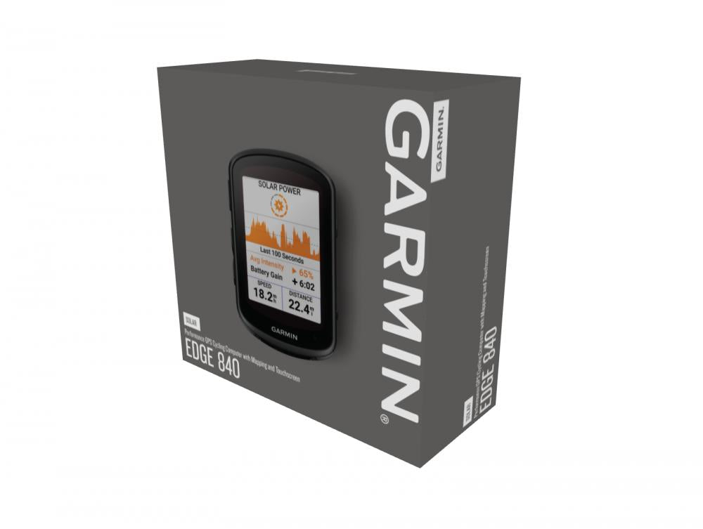 Garmin Edge 840 Fahrradcomputer mit 2,6" Touchscreen, GPS, 42h Akku, ClimbPro und vorinstallierter Fahrradkarte.