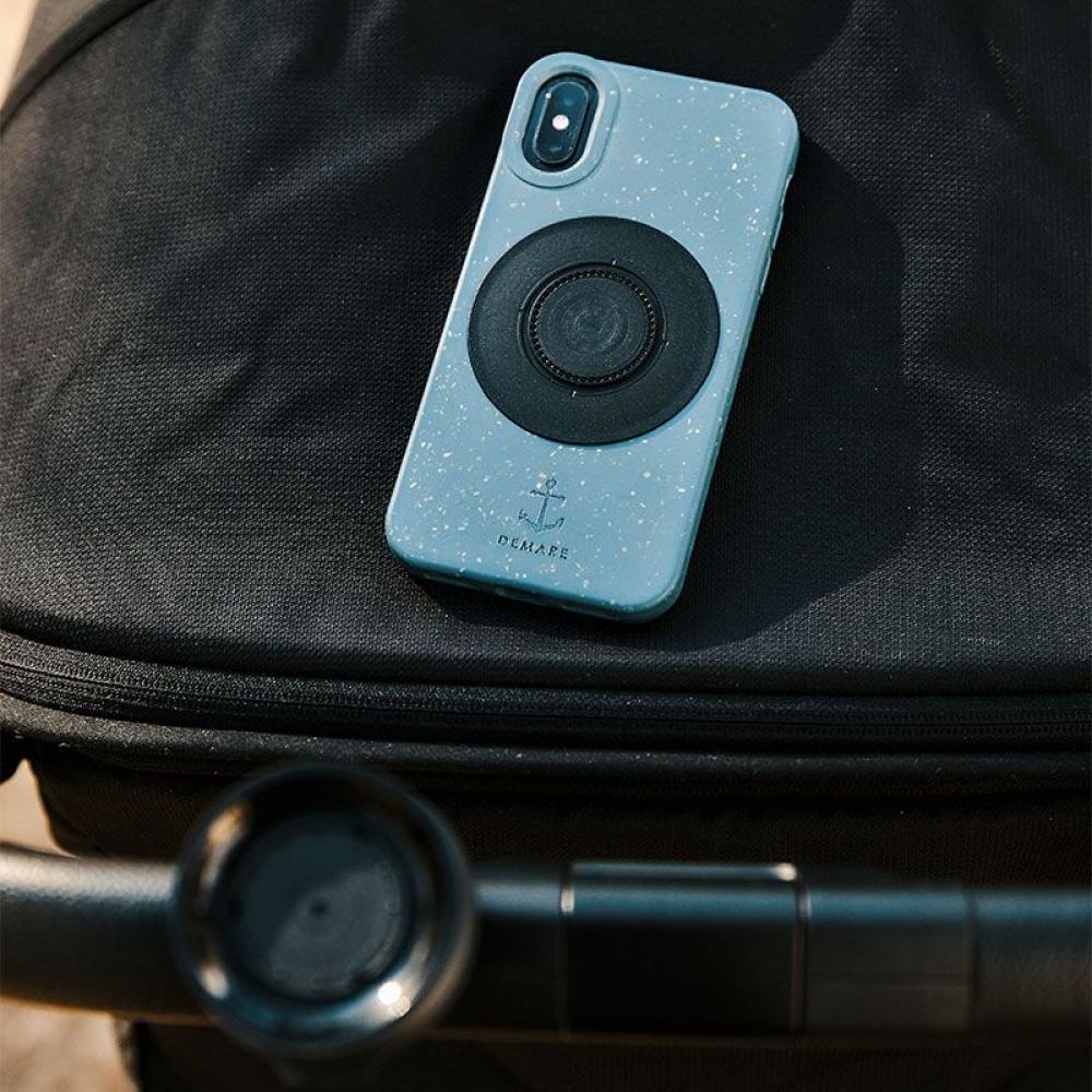 FIDLOCK VACUUM Klebe-Patch schwarz - Universeller 3M-Klebepatch zur Befestigung von Smartphones an VACUUM-Halterungen, 360° drehbar, kompatibel mit glatten Hüllenoberflächen