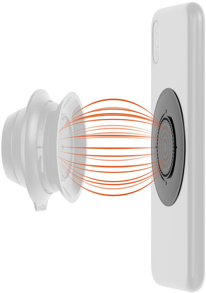 FIDLOCK VACUUM Klebe-Patch schwarz - Universeller 3M-Klebepatch zur Befestigung von Smartphones an VACUUM-Halterungen, 360° drehbar, kompatibel mit glatten Hüllenoberflächen