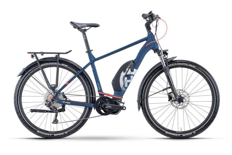 Husqvarna Cross Tourer CT3 Gent 27.5"x55cm 10S Deore, 21 S-E6100-630 d.blue/red matt