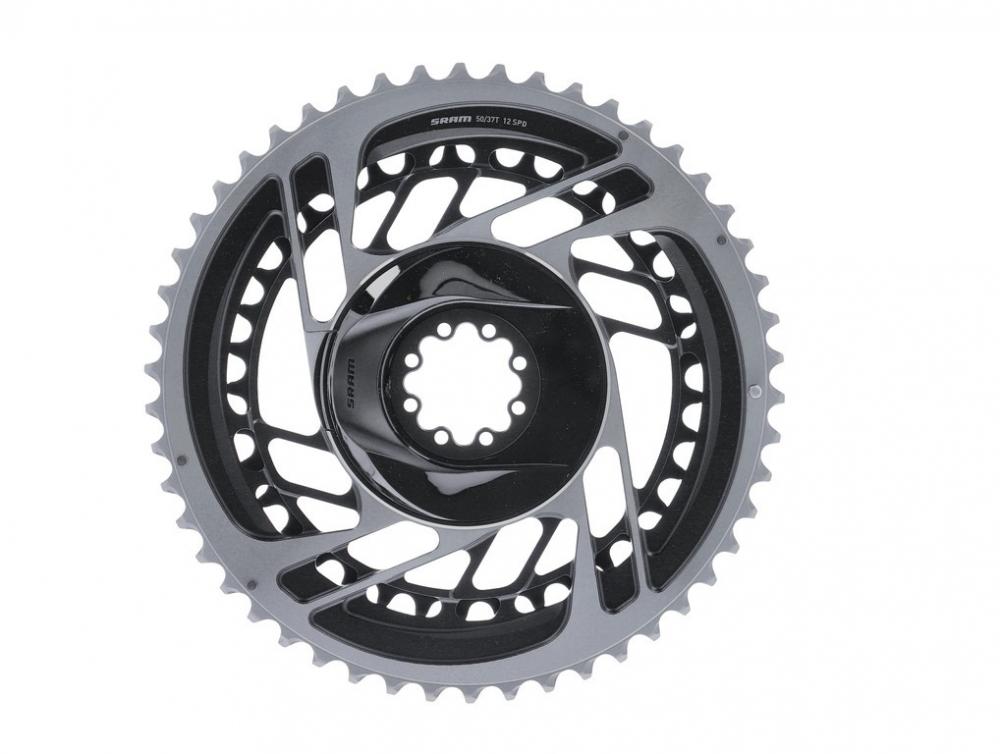 Graues SRAM X-Sync Road Kettenblatt 50/37T 12-fach für Rennräder.