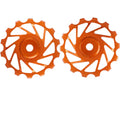 Nova Ride 14z MTB Schaltrollenset Ceramic 7075-Aluminium Orange - Leichtgewicht für maximale Schalt-Performance