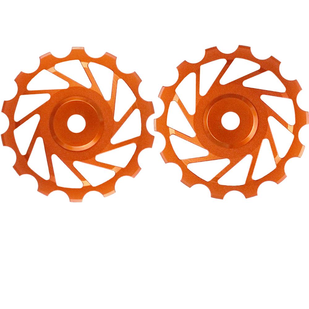 Nova Ride 14z MTB Schaltrollenset Ceramic 7075-Aluminium Orange - Leichtgewicht für maximale Schalt-Performance