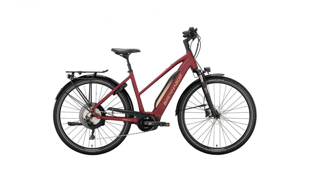 BRENNABOR T-48e, Trapez, 28", earth red matt / warm orange matt, 1x10-Gang Shimano "Deore Linkglide", 55cm