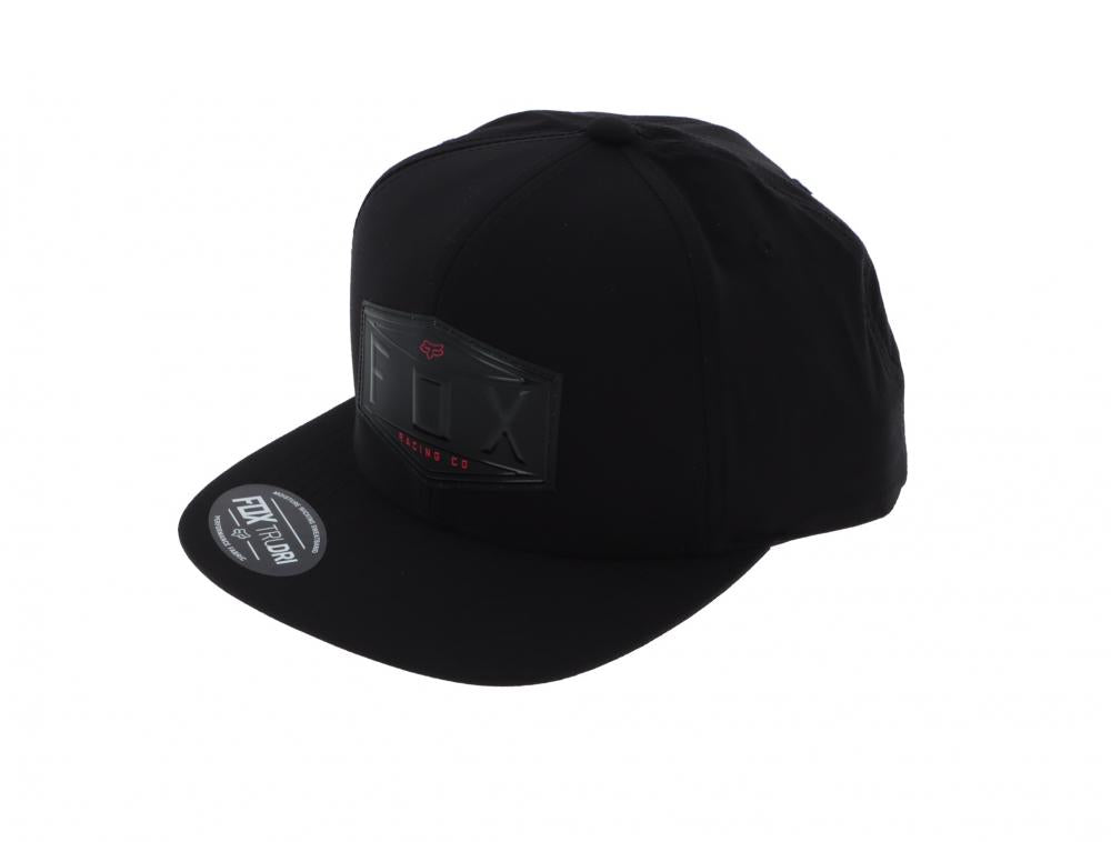 FOX EMBLEM SNAPBACK HAT BLK MEN'S HEADWEAR 15/2 Snap Back