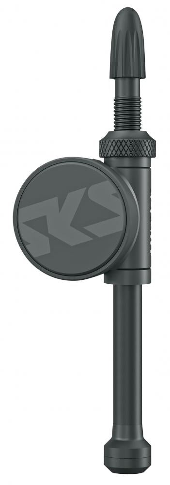 SKS GERMANY AIRSPY TL SET SPECIAL XL 81 mm Reifendrucksensoren für Tubeless-Fahrräder, digitales Manometer, staub- und wasserdicht, In-App-Alarm bei Druckabweichung, schwarz