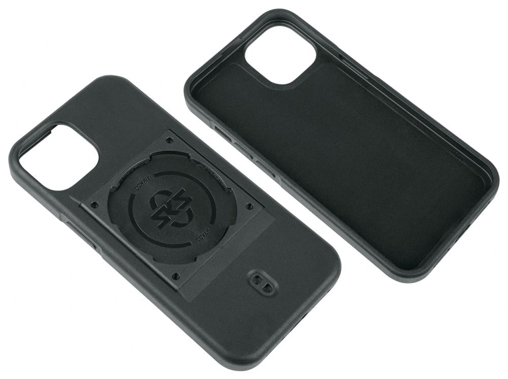 SKS Compit Cover für Apple iPhone 15  sicheres Befestigen am COMPIT-System mit stoßdämpfender 2-Komponenten-Hülle und Oversize-Bajonettaufnahme