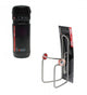 Elite 1x Trinkflaschenhalter CIUSSI INOX silber inkl. 1x Elite Transportflasche BYASI schwarz