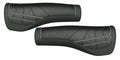 Herrmans Line Lenkergriffe, schwarz/grau, ergonomische Fahrradgriffe 124mm, 22mm Ø, Paar
