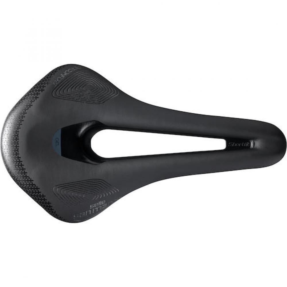 Selle San Marco Sattel Shortfit 2.0 Supercomfort Racing 140 x 255 mm Schwarz - maximaler Rennkomfort