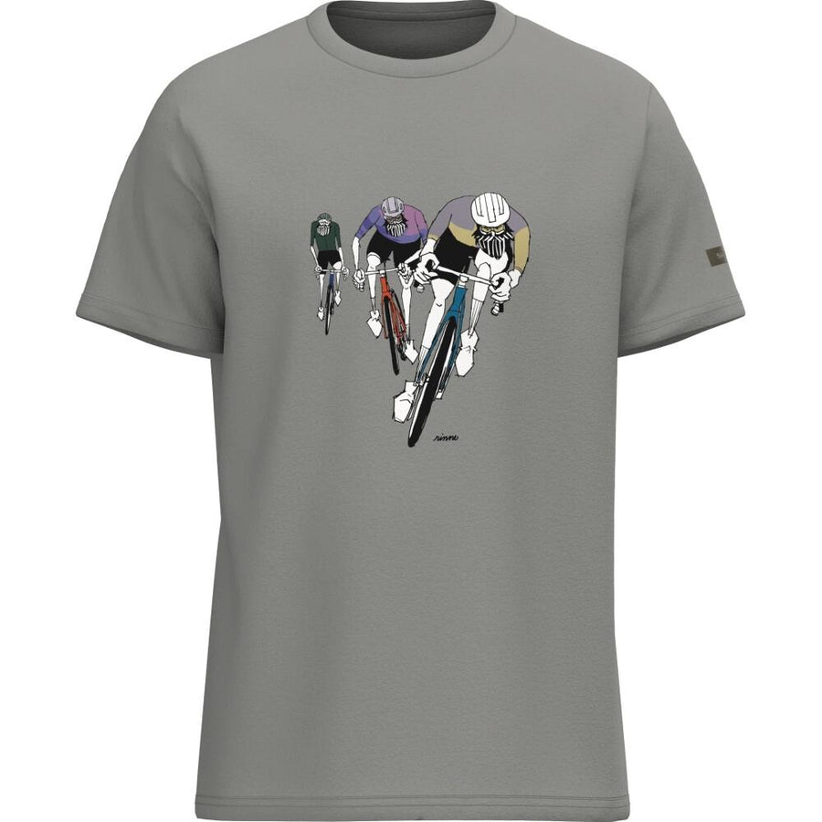 SHIMANO Sentiero Ltd. T-Shirt, Gray Road, XL Gray - komfortables Bike-Lifestyle-Shirt