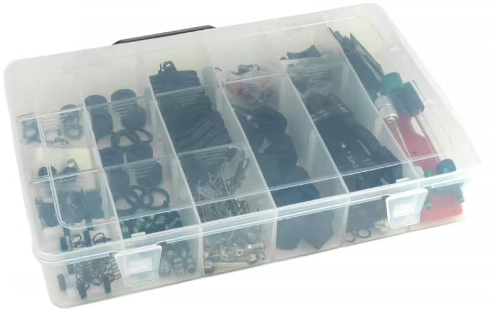 SRAM Ersatzteilebox für Scheibenbremsen (Maven, Motive, DB8, DB6, DB4) mit Bremsbelägen, Entlüftungsteilen und Ersatzteilen