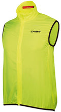 CHIBA Windblocker Weste Safety - neongelb, Größe M, extrem leicht, reflektierend
