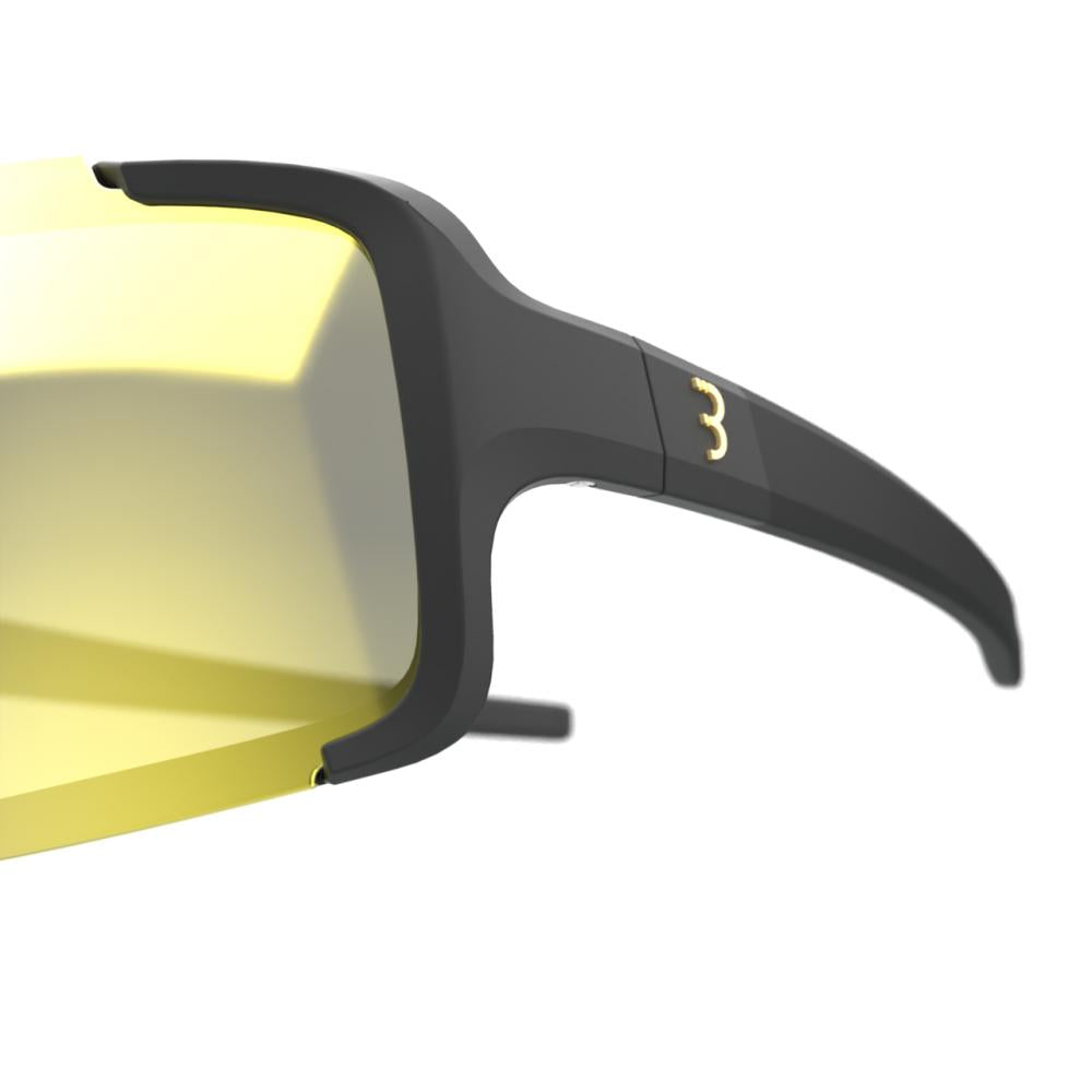BBB Cycling BBB Sportbrille Chester PH MLC Einheitsgröße matt - sportliche Vollrahmenbrille mit Gold-Spiegelglas
