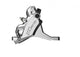 SHIMANO Bremssattel CUES BR-U6030 VR, silver, Postmount silver - kraftvolle, gut dosierbare Bremsleistung