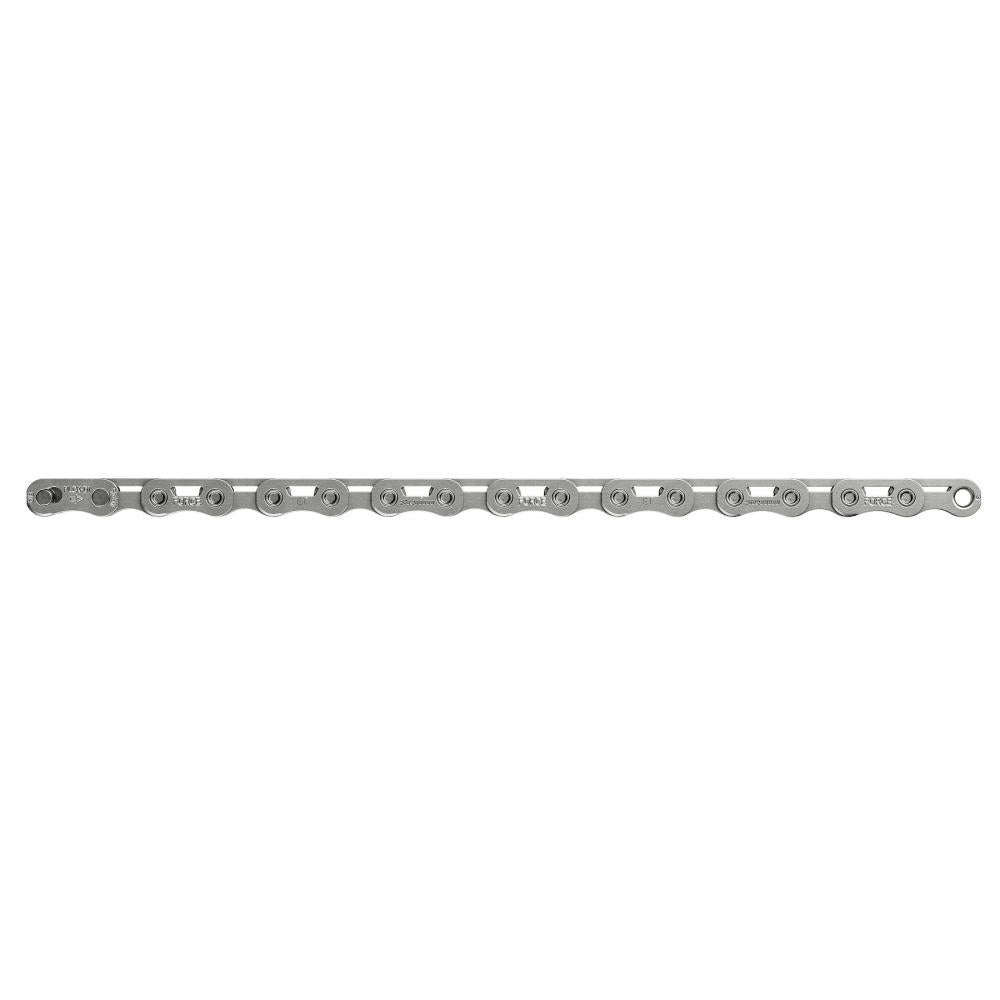 SRAM PC Force AXS E1 Kette 126 Glieder silber, leise, haltbar, schaltstark für Fahrräder.