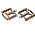 Procraft Pedale Flat Grip Advanced CNC 110 x 108 mm Braun - maximaler Grip & Kontrolle
