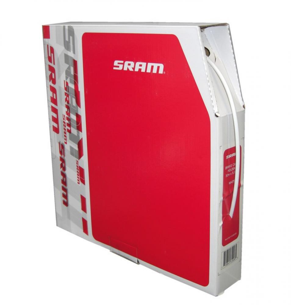 SRAM Bremszughülle weiß 5 mm Werkstattrolle 30 m - Präzise Bremsperformance