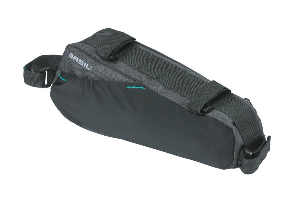 Basil Discovery 365D Rahmentasche M schwarz melee  1,8L, 29x7x11 cm, wasserdicht, Fahrradtasche