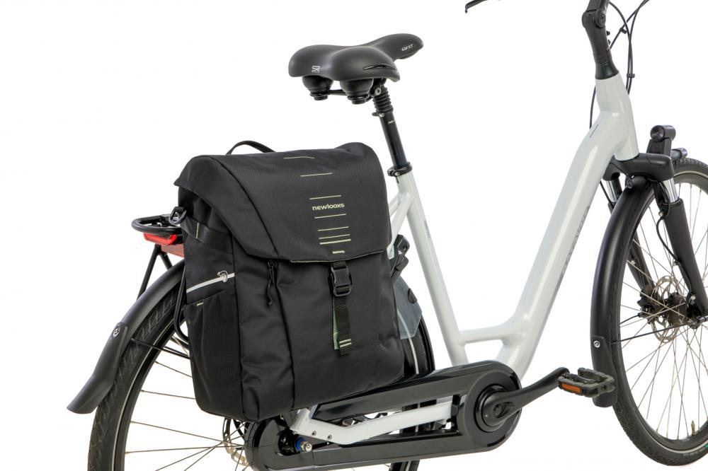 New Looxs Radtasche Vigo Single Black Green 18L Black - sportliche Einzeltasche für Alltag & Tour