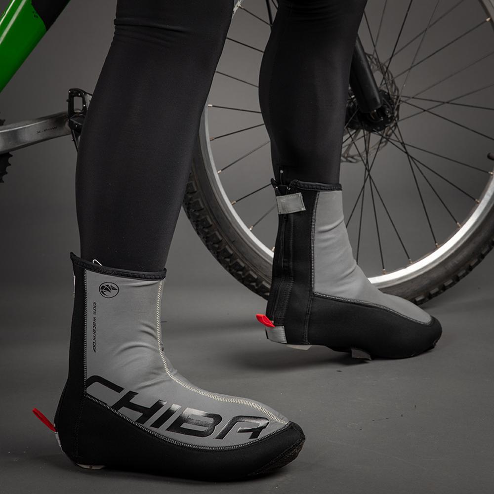 CHIBA Thermo Neopren Überschuh - wasserdicht, winddicht, atmungsaktiv, Größe L, schwarz