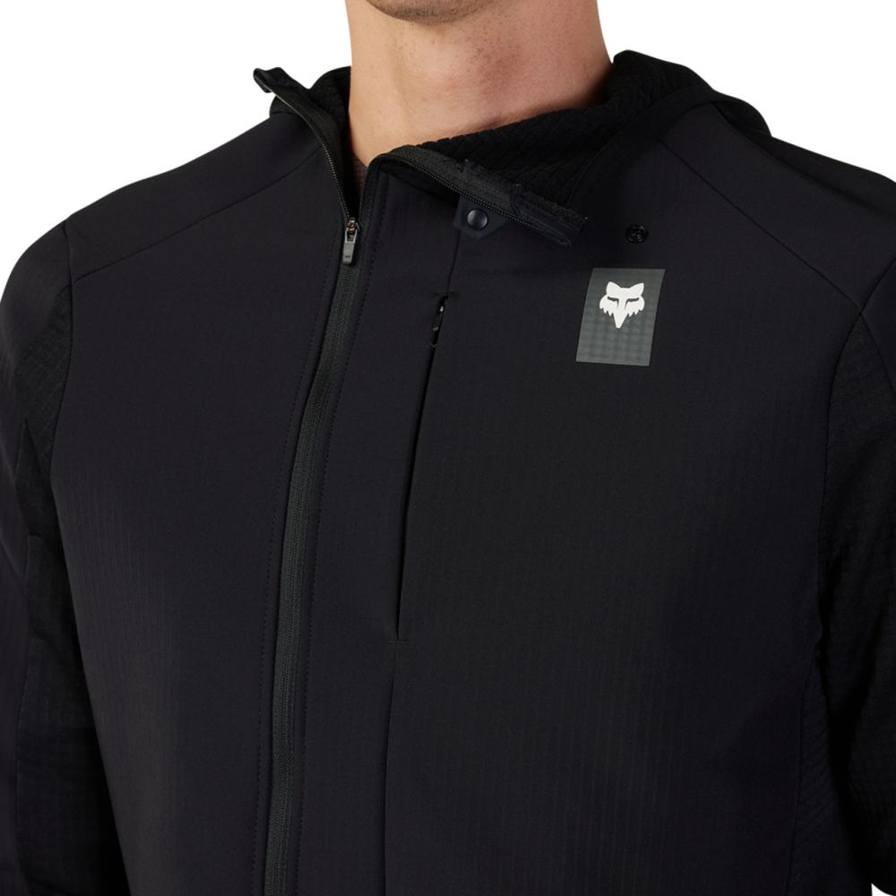 FOX Defend Thermal MTB-Hoodie Schwarz XL mit Polartec Power Grid