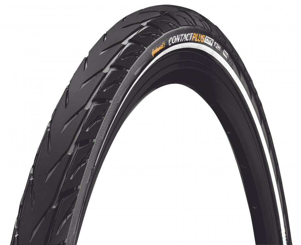 Continental Contact Plus City E-Bike Fahrradreifen 27.5x2.20 schwarz Reflex mit SafetyPlus Pannenschutz und geringem Rollwide
