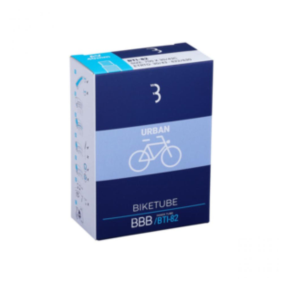 BBB Cycling Schlauch DV/EP 28x1.1/2 schwarz 28x1.1/2 - zuverlässiger Fahrradschlauch für Alltag und Tour